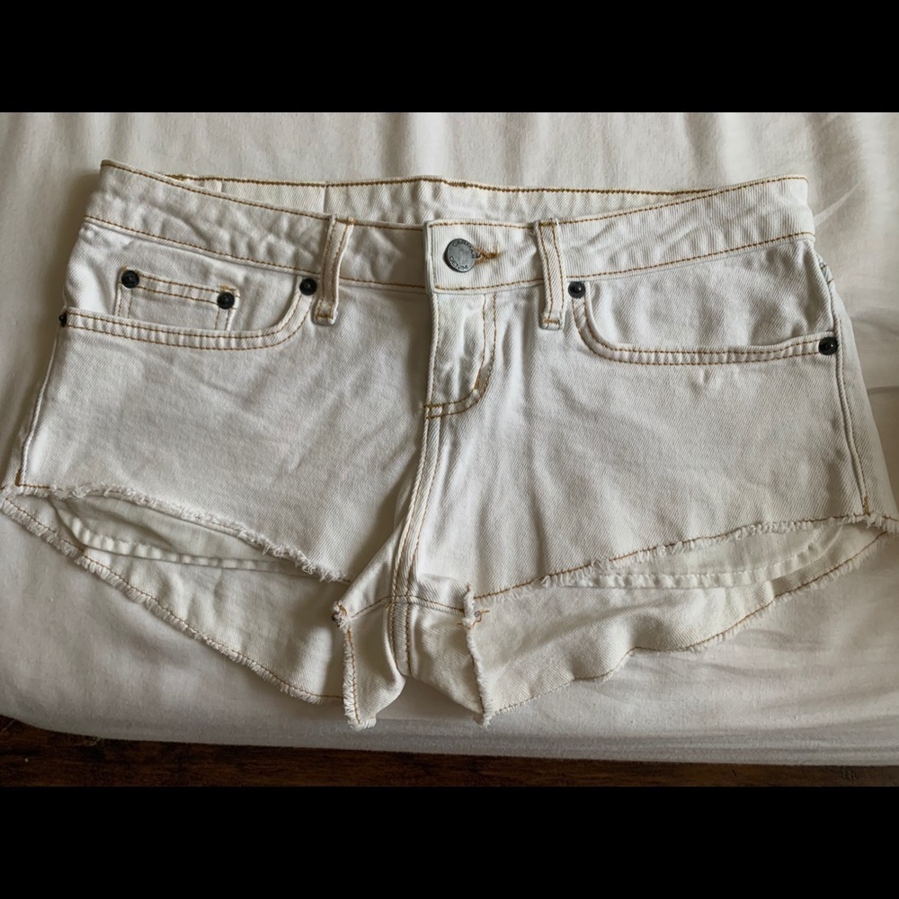 Carmar White Jean Shorts